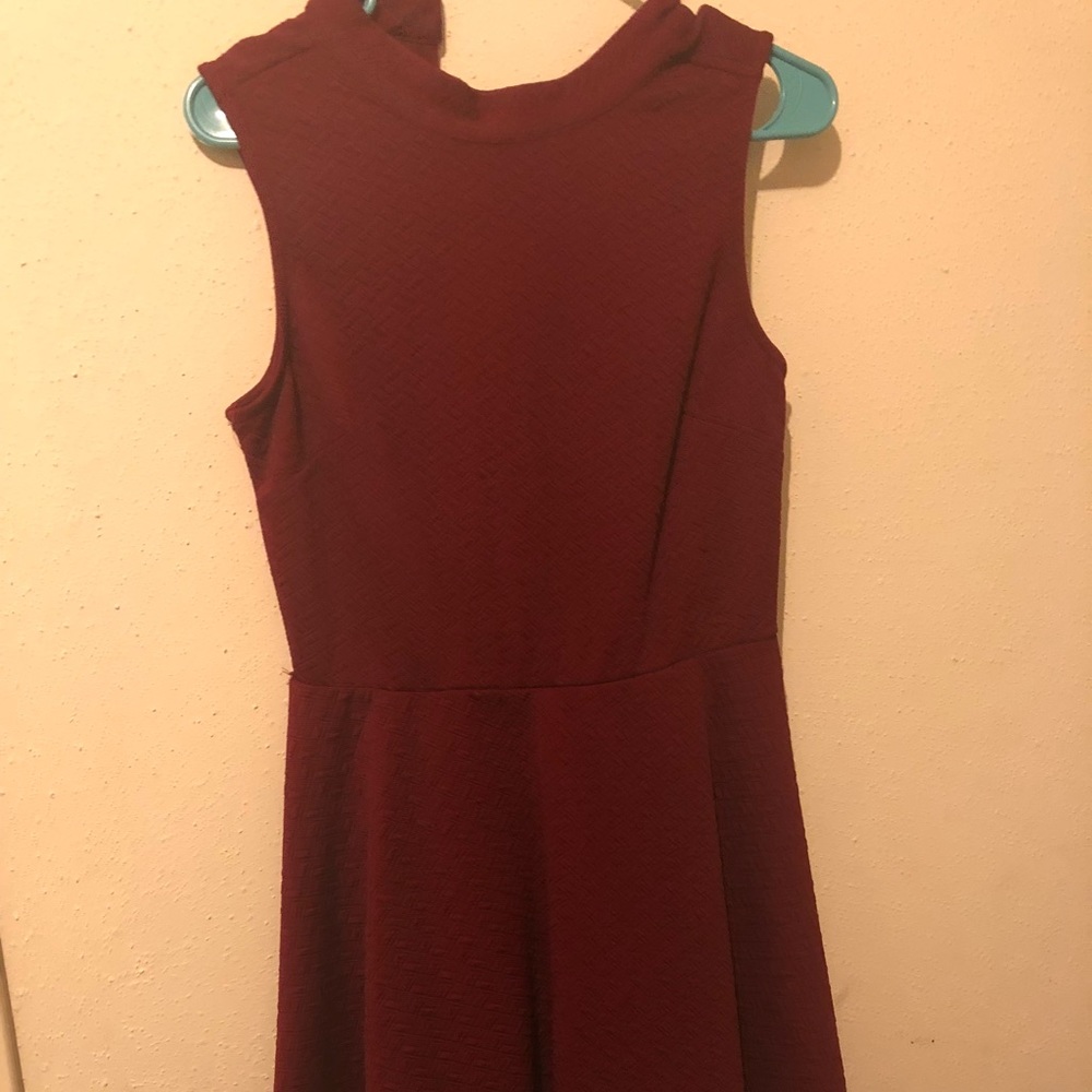 Burgundy dress